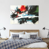 Ozeanische Explosion Leinwanddruck (Insitu (Schlafzimmer))