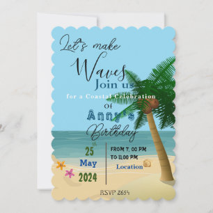 Ozeanische Glückwunsch-Feiern Einladung