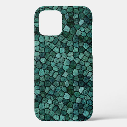 Ozeanische Mosaikkrusten-Textur abstraktes Muster Case-Mate iPhone Hülle (Rückseite)