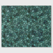 Ozeanische Mosaikkrusten-Textur abstraktes Muster Geschenkpapier (Flach)