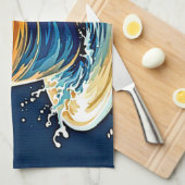 Ozeankaffee Geschirrtuch (Viertel Falte)