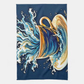 Ozeankaffee Geschirrtuch (Vertikal)