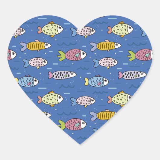 Ozeankleber Herz-Aufkleber (Vorderseite)