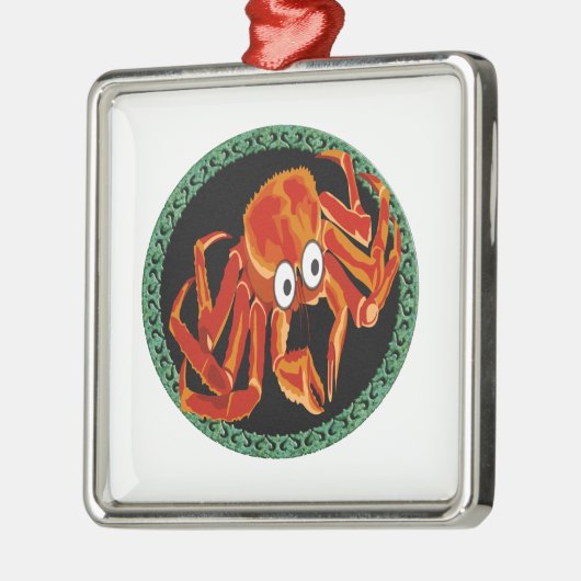 Ozeankrabbe Ornament Aus Metall (Links)