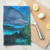 Ozeanlächeln Geschirrtuch (Viertel Falte)