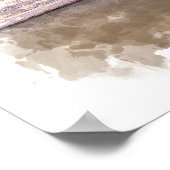 Ozeanlandschaft - Aquarell Poster (Ecke)