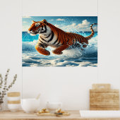 Ozeanlauf: Bengalische Tiger Majestät Poster (Küche)