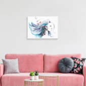 Ozeanmädchen Schöne surreale Malkunst Leinwanddruck (Insitu (Wohnzimmer))
