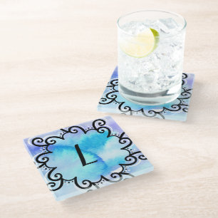 Ozeanmedaille Glasuntersetzer