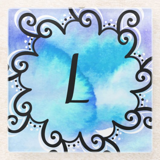 Ozeanmedaille Glasuntersetzer (Vorderseite)