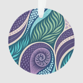 Ozeanmuschel- und Seetang-Mandala Ornament