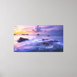 Ozeannebel umhüllte Leinwand