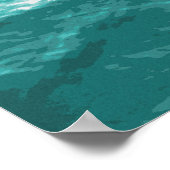 Ozeanoberfläche Foto Poster (Ecke)