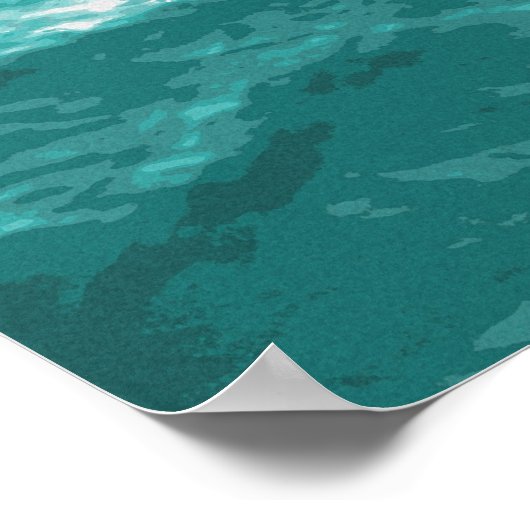 Ozeanoberfläche Foto Poster (Ecke)