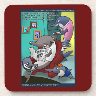 Ozeanographie/Globaler Cartoon Erwärmung Kork Unte Untersetzer