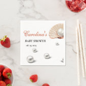 Ozeanperle unter der Babydusche Serviette (Beispiel)