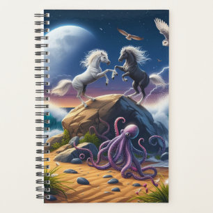 Ozeanpferde und Oktopus Planer