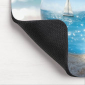 Ozeanreflexion in einer Linsenkugel Mousepad (Ecke)