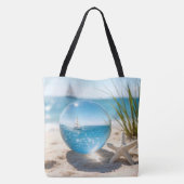 Ozeanreflexion in einer Linsenkugel Tasche (Rückseite)