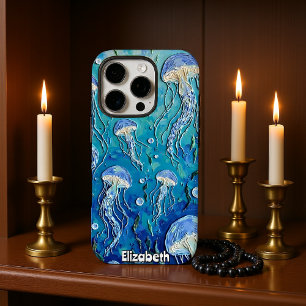 Ozeanrhythmen: Quallen treiben iPhone 16 Pro Hülle
