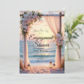 Ozeanromantik unter Küstenlicht Einladung (Stehend Vorderseite)