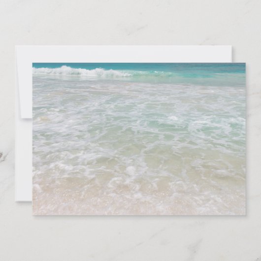 Ozeanrundfahrt Heiratsverkündung Feier Einladung (Rückseite)