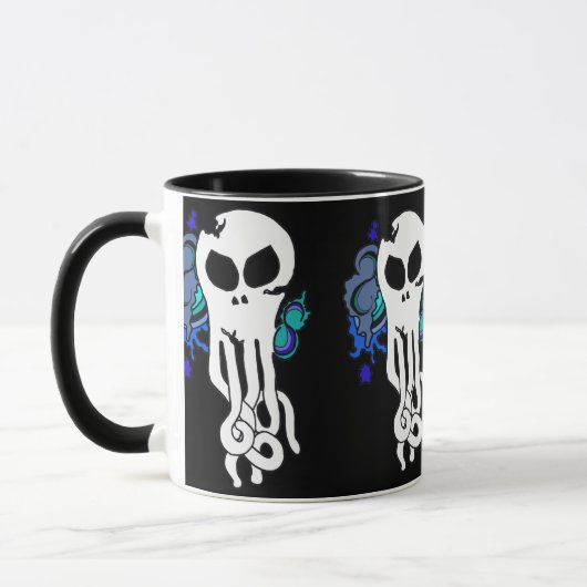 Ozeanschädelblau Tasse (Links)