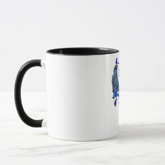 Ozeanschädelblau Tasse