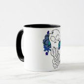 Ozeanschädelblau Tasse (Vorderseite Links)