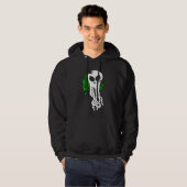 Ozeanschädelgrün Hoodie (Vorne ganz)