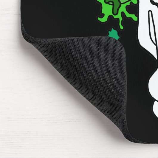 Ozeanschädelgrün Mousepad (Ecke)