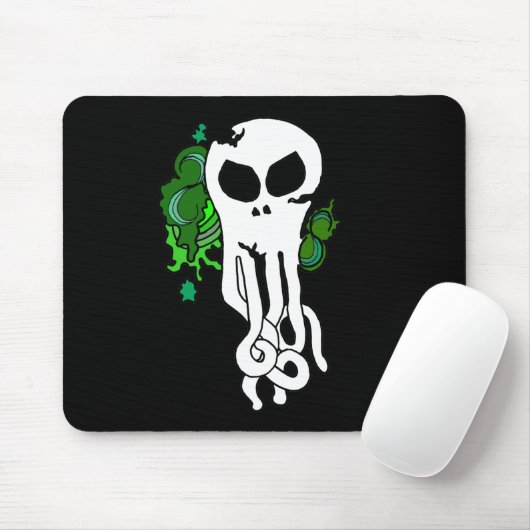 Ozeanschädelgrün Mousepad (Mit Mouse)