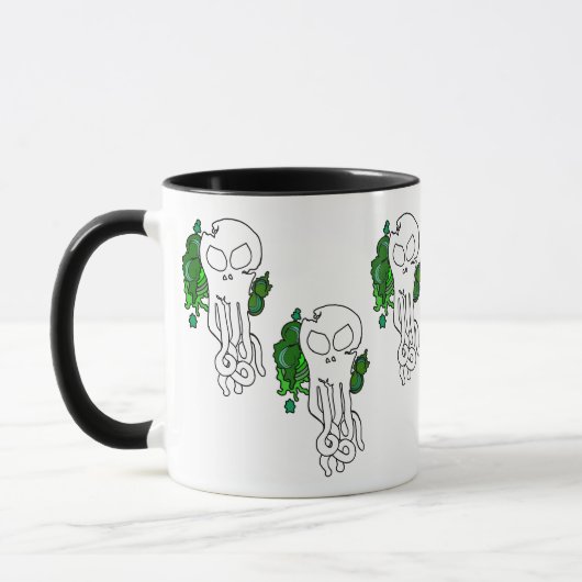 Ozeanschädelgrün Tasse (Links)
