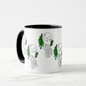 Ozeanschädelgrün Tasse (Vorderseite Links)