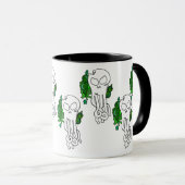 Ozeanschädelgrün Tasse (VorderseiteRechts)