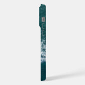 Ozeanschaum auf der Wasseroberfläche iPhone Hülle (Linke Seite)