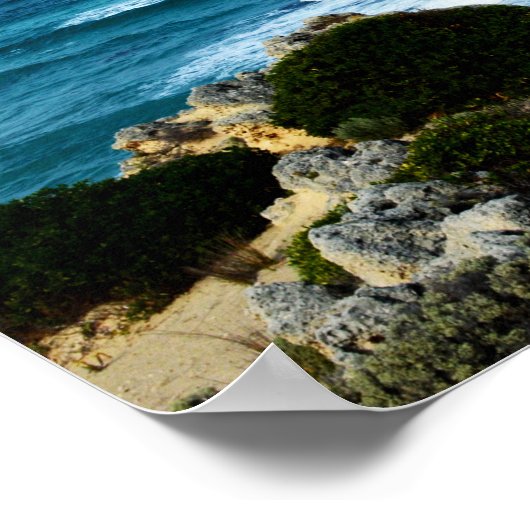 Ozeanschlag, Poster (Ecke)