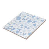 Ozeanseashell-hellblauer Seeküste-Strand Fliese (Seite)