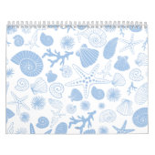 Ozeanseashell-hellblauer Seeküste-Strand Kalender (Titelbild)