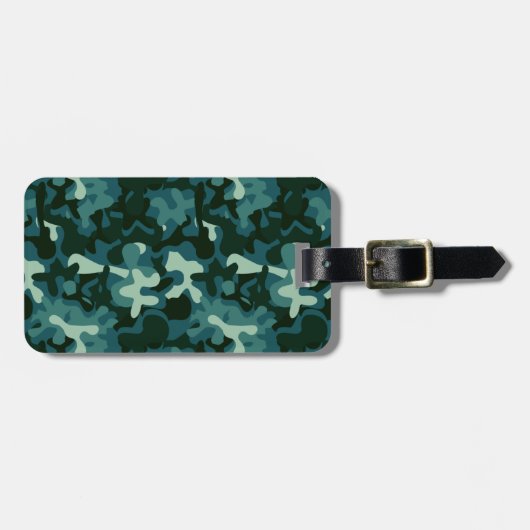 Ozeansignatur-Camouflage Gepäckanhänger (Vorderseite horizontal)