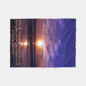 Ozeansonnenuntergang Fleecedecke (Vorderseite (Horizontal))