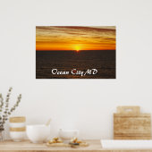 Ozeanstadt Poster (Küche)