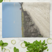 Ozeanstadt Promenade Küchentuch (Gefaltet)