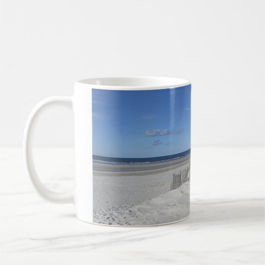 Ozeanstrand auf Cape Cod Kaffeetasse (Links)