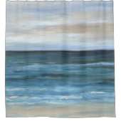 Ozeanstrand der Seeansicht 266 Duschvorhang (Vorderseite)