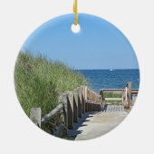 Ozeanstrand-Foto Keramikornament (Hinten)