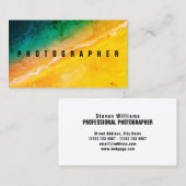 Ozeanstrand-Fotoabdeckung Visitenkarte (Vorne/Hinten)