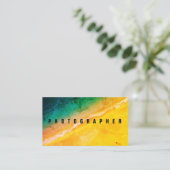 Ozeanstrand-Fotoabdeckung Visitenkarte (Stehend Vorderseite)