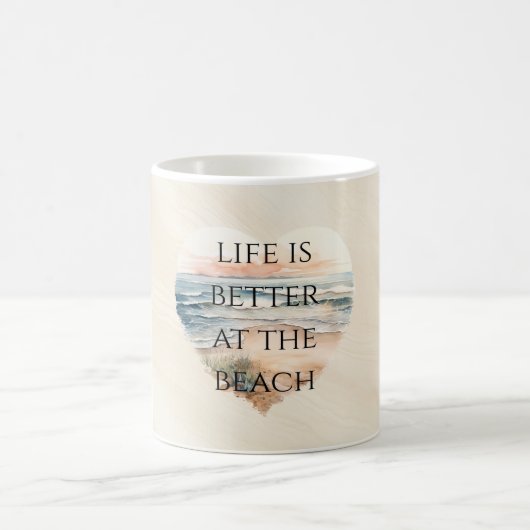 Ozeanstrand Küste Kaffeetasse (Mittel)