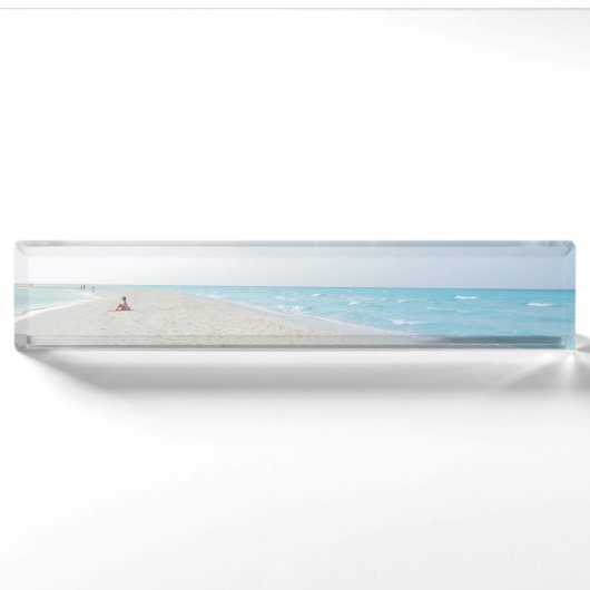 Ozeanstrand Namensplakette (Vorderseite)